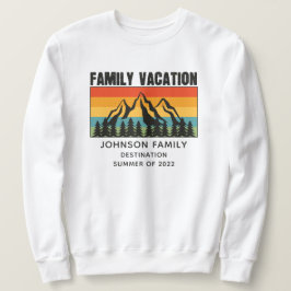 Individuelle Familienferien Berge Wandern Camping Sweatshirt