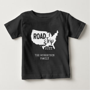 Individuelle Familienferien Familien-Roadtrip-US Baby T-shirt