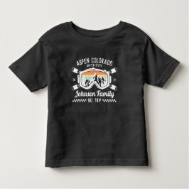 Individuelle Familienfreunde Skireisegruppe Überei Kleinkind T-shirt