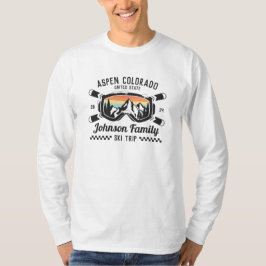 Individuelle Familienfreunde Skireisegruppe Überei T-Shirt