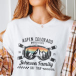 Individuelle Familienfreunde Skireisegruppe Überei T-Shirt<br><div class="desc">Mit unserem maßgeschneiderten Shirt für Familien, Freunden oder Gruppen können Sie Ihre Erinnerungen ganz individuell gestalten. Es ist perfekt, um Ihr Schneeabenteuer zu feiern! Personalisieren Sie es mit Ihrem Familiennamen oder Ihren Gruppenreisedaten, um es einzigartig zu machen. Ideal für Skifans und als Winterurlaub-Souvenir ist es ideal für passende Outfits an...</div>