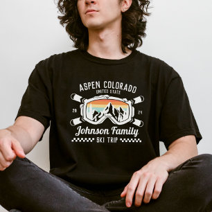 Individuelle Familienfreunde Skireisegruppe Überei T-Shirt