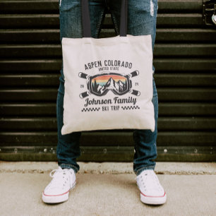 Individuelle Familienfreunde Skireisegruppe Überei Tragetasche