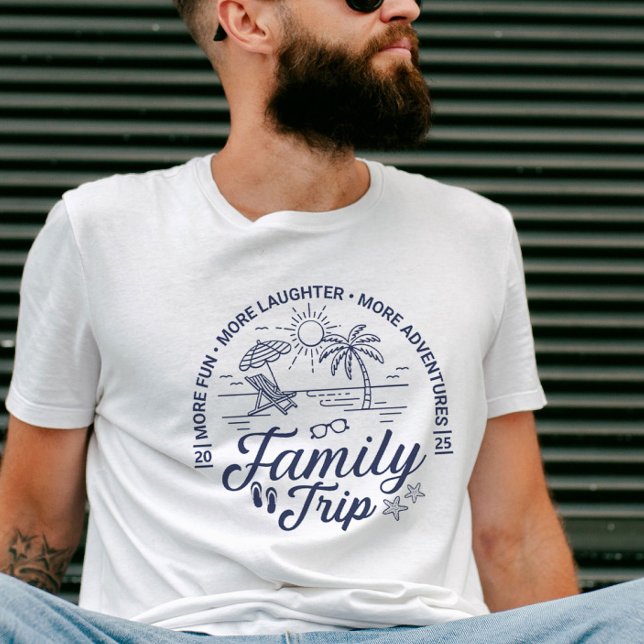 Individuelle Familienreise Gruppe Matching Beach V T-Shirt (Von Creator hochgeladen)