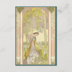 Individuelle Feminine Art-Déco-Einladung Einladung