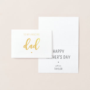 Individuelle Folien-Modern-Dad-Vatertagskarte Folienkarte