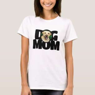 Individuelle Foto Hunde Mama Typografie T-Shirt