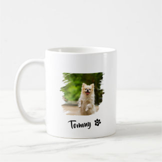 Individuelle Foto-Tasse mit Name und moderner Typo Kaffeetasse