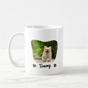 Individuelle Foto-Tasse mit Name und moderner Typo Kaffeetasse