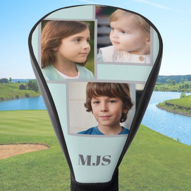 Individuelle Fotocollage-Monogramm-Personalisierun Golf Headcover (Von Creator hochgeladen)