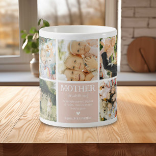 Individuelle Fotocollage Mutter-Definition Kaffeetasse