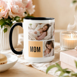 Individuelle Fotocollage Muttertag Personalisier Tasse