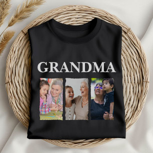Individuelle Fotocollage Oma – Personalisierte Fam T-Shirt