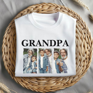 Individuelle Fotocollage Opa – Personalisiertes Ge T-Shirt