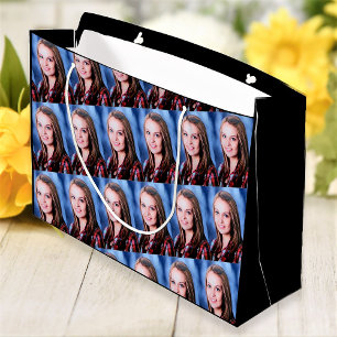 Individuelle Fotocollage Personalisierte große Ges Geschenktüte