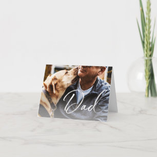 Individuelle Fotokarte für den Hundepapa zum Vater Karte