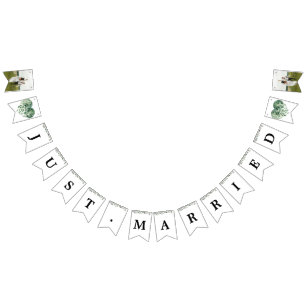 Individuelle Fotos und Briefe Elegant Botanisch Wimpelkette