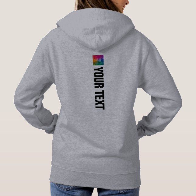 Individuelle Front- und Back-Print-Frauen Moderner Hoodie (Rückseite)
