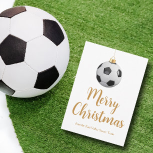 Individuelle Fußballmannschaft Frohe Weihnachten