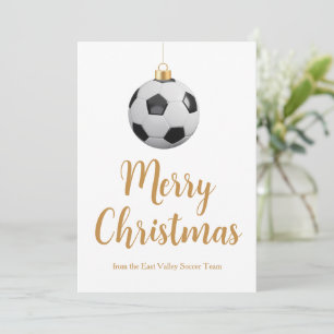 Individuelle Fußballmannschaft Frohe Weihnachten