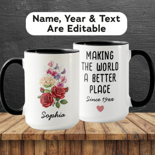 Individuelle Geburtsblume Juni - Personalisierter Tasse