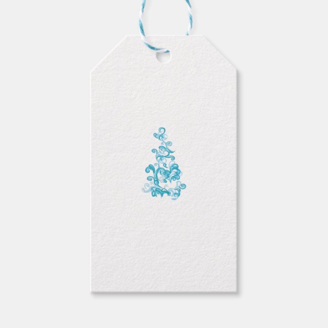 Individuelle Geschenkanhänger | Urlaub, Metallic & (Vorderseite)