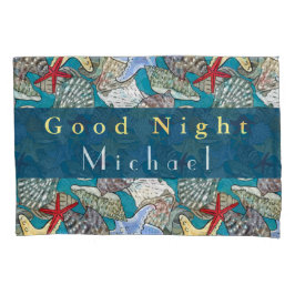 Individuelle Gestalt der Starfish Sea Muschel Kissenbezug