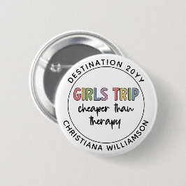 Individuelle Girls Reise billiger als Therapiemädc Button