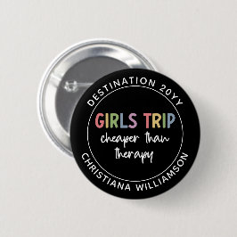 Individuelle Girls Reise billiger als Therapiemädc Button