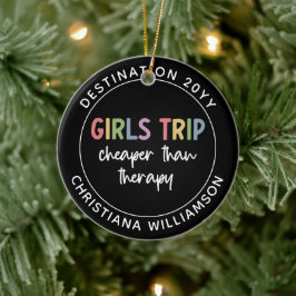 Individuelle Girls Reise billiger als Therapiemädc Keramik Ornament