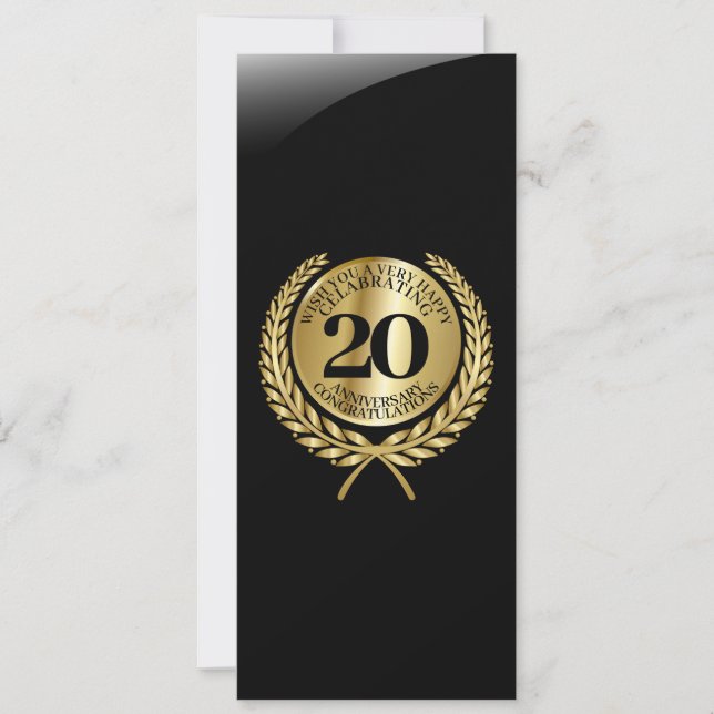 Individuelle Glückwunschkarte zum Jahrestag (Vorderseite)