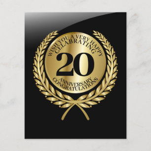 Individuelle Glückwunschkarte zum Jahrestag