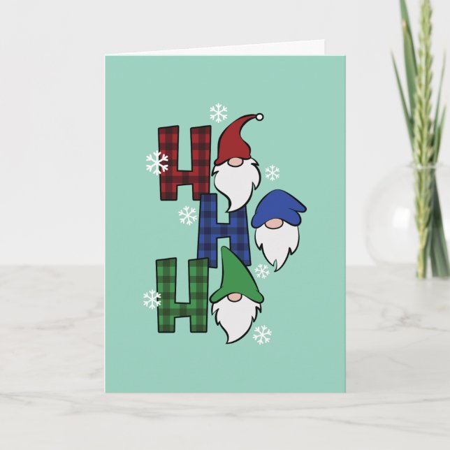 Individuelle Gnome Holiday Party Einladung mit QR  (Vorderseite)