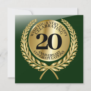 Individuelle Gratulationskarte zum Jubiläum