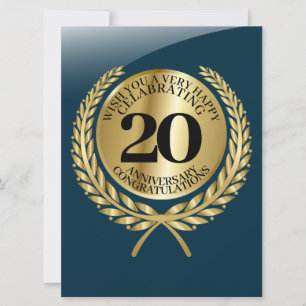 Individuelle Gratulationskarte zum Jubiläum