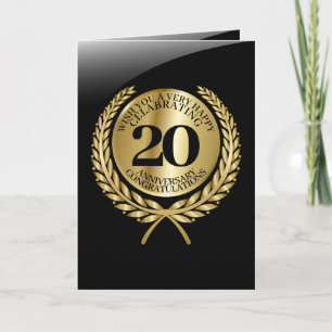 Individuelle Gratulationskarte zum Jubiläum Karte