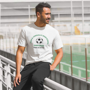 Individuelle Grüne Fußballmannschaft der High Scho T-Shirt