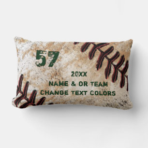 Individuelle Grunge Baseball Geschenke für Spieler Lendenkissen