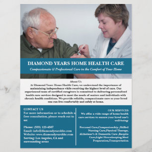 Individuelle häusliche Gesundheitsversorgung Flyer