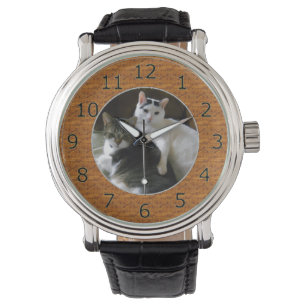 Individuelle Holzrahmenvorlage für Ihr eigenes Bil Armbanduhr