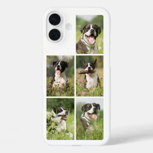 Individuelle Hunde-Foto-Collage Haustier iPhone 16 Plus Hülle