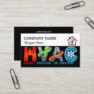 Individuelle HVAC-Visitenkarte mit Firmenlogo & Sl Visitenkarte