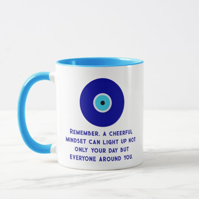 Individuelle Inspiration Blue Evil Eye positive En Tasse (Links)