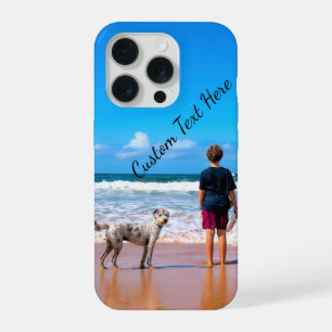 Individuelle iPhone-Hülle mit Text und Foto iPhone 15 Pro Hülle