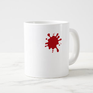 Individuelle Jumbo-Tasse – rotes Sprenkeldesign