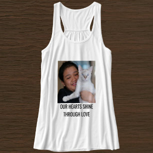 Individuelle Katzenmutter Familien-Tier-Foto Schwa Tank Top