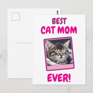 INDIVIDUELLE KATZENMUTTER MUTTER JEDES HAUSTIER LI POSTKARTE