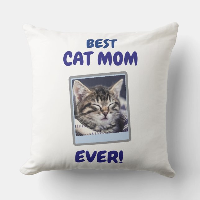 INDIVIDUELLE KATZENMUTTER MUTTER TIER LIEBE MUTTER KISSEN (Vorderseite)