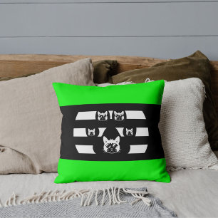 Individuelle Katzenpfote Vintage-Sonnenuntergang a Kissen