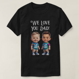 Individuelle Kinderkarikaturen "Wir Liebe, dass ih T-Shirt